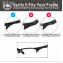 HKUCO Blue+Black Polarized Replacement Lenses for Oakley Half Jacket Sunglasses